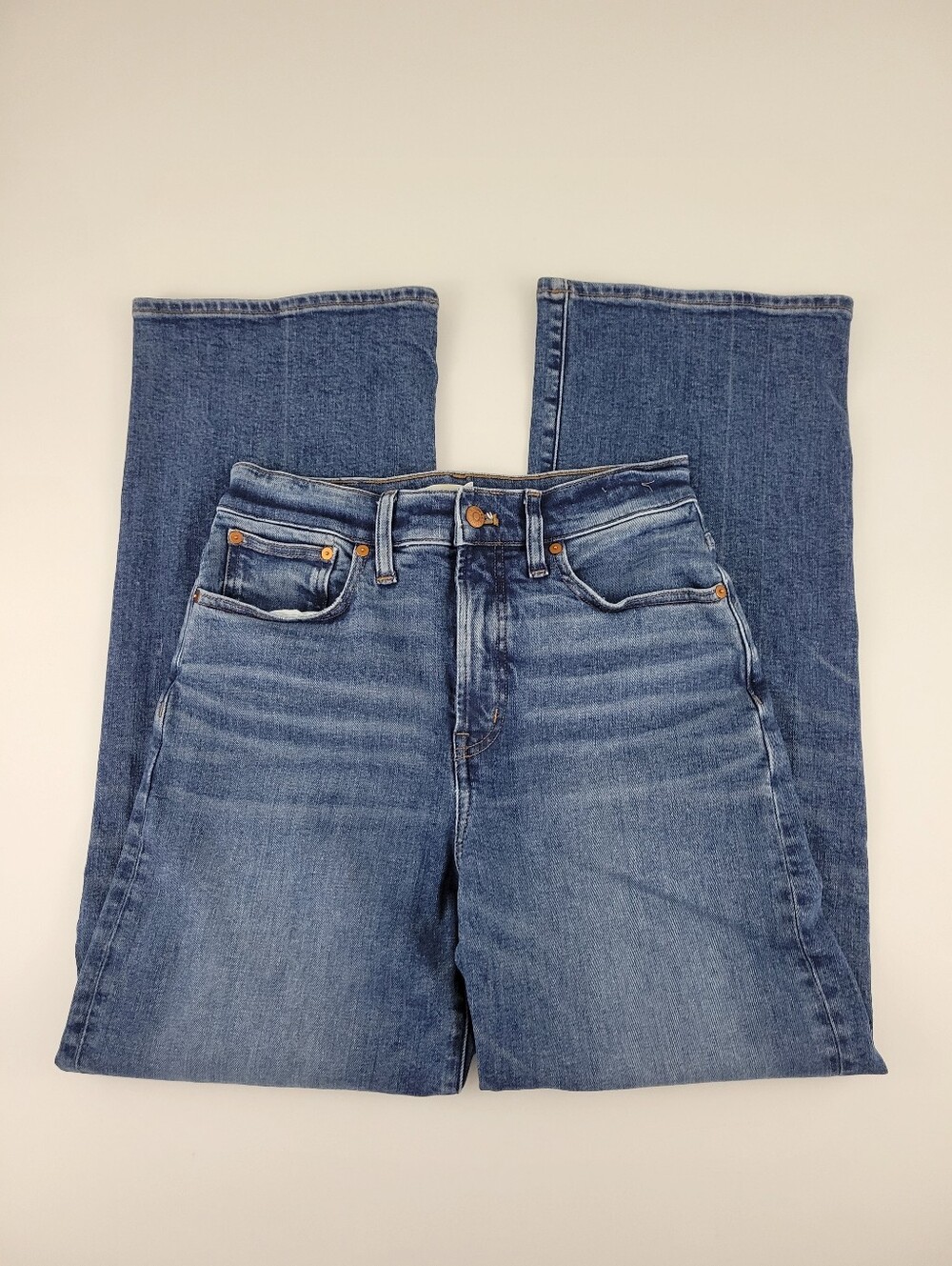 Madewell The Perfect Vintage Wide-Leg Jeans in Medium Blue Wash